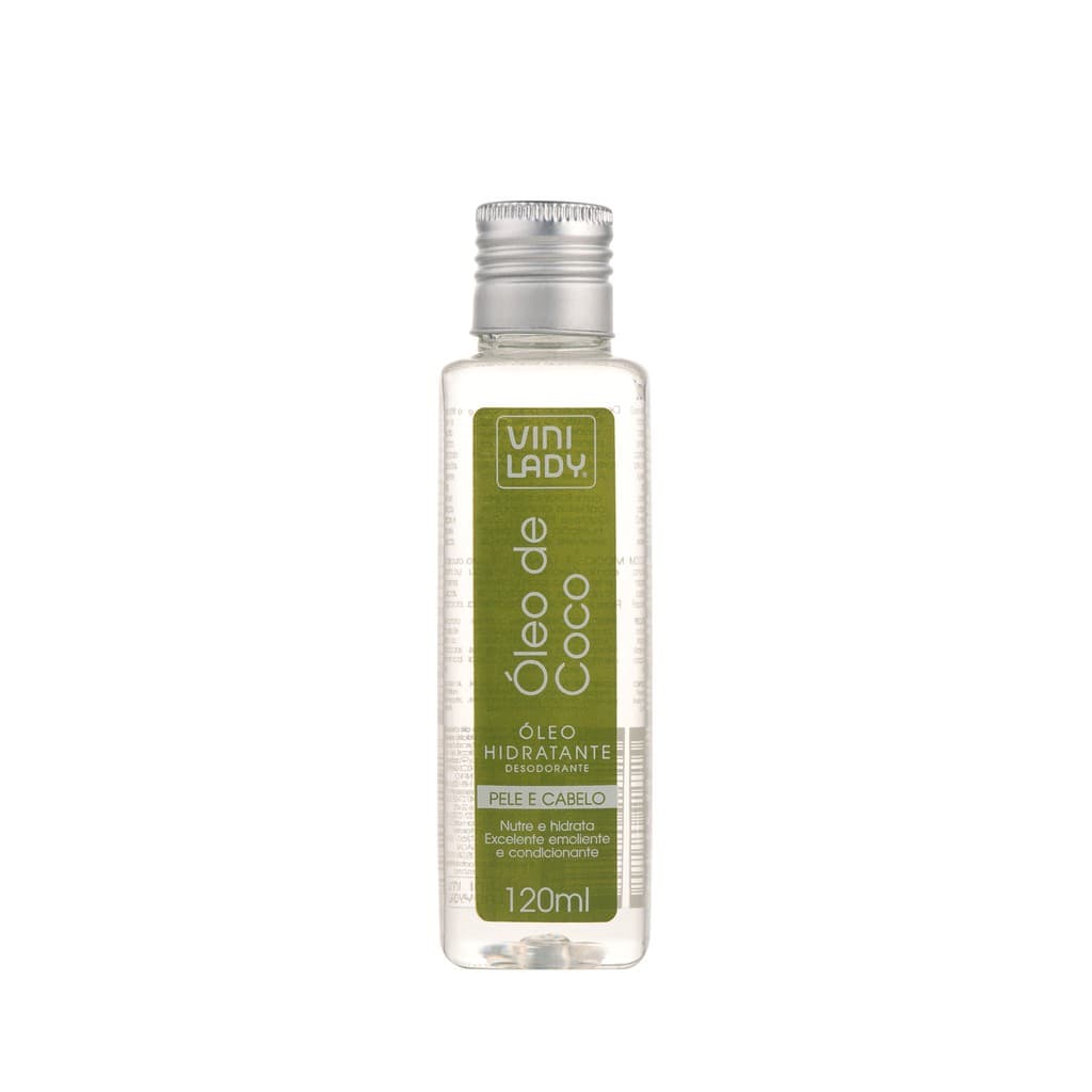 Óleo Hidratante Pele e Cabelo Coco 120ml - Vini Lady