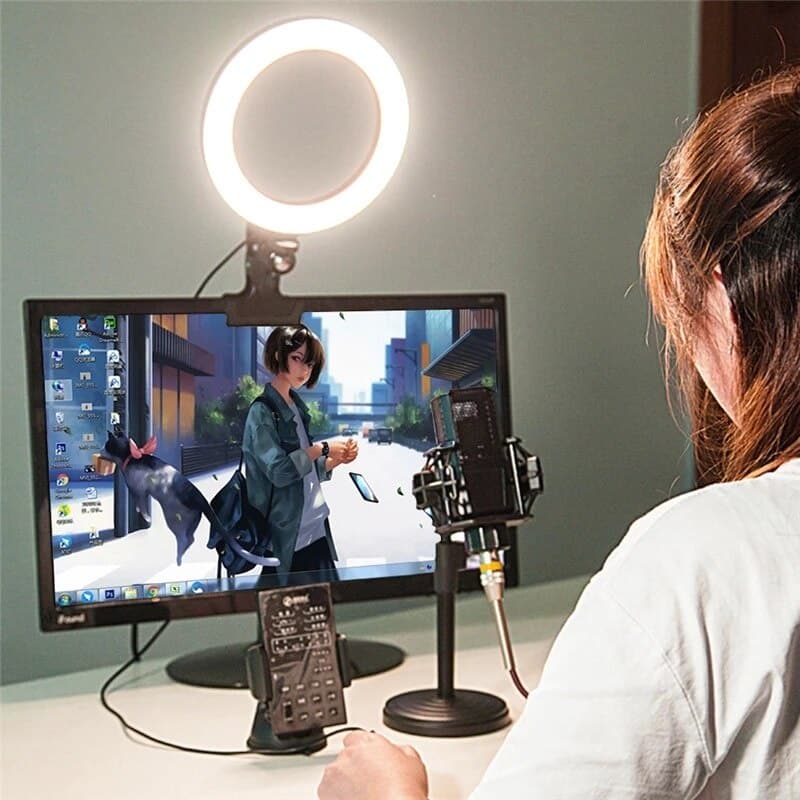 Anel Luz de led Profissional - Grande, Streaming, Fotografia, Maquiagem