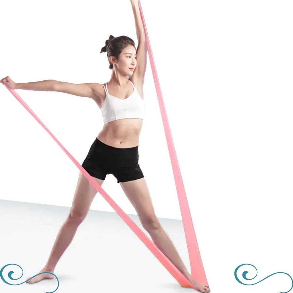 Faixa Elástica Fisioterapia thera band exercício em casa