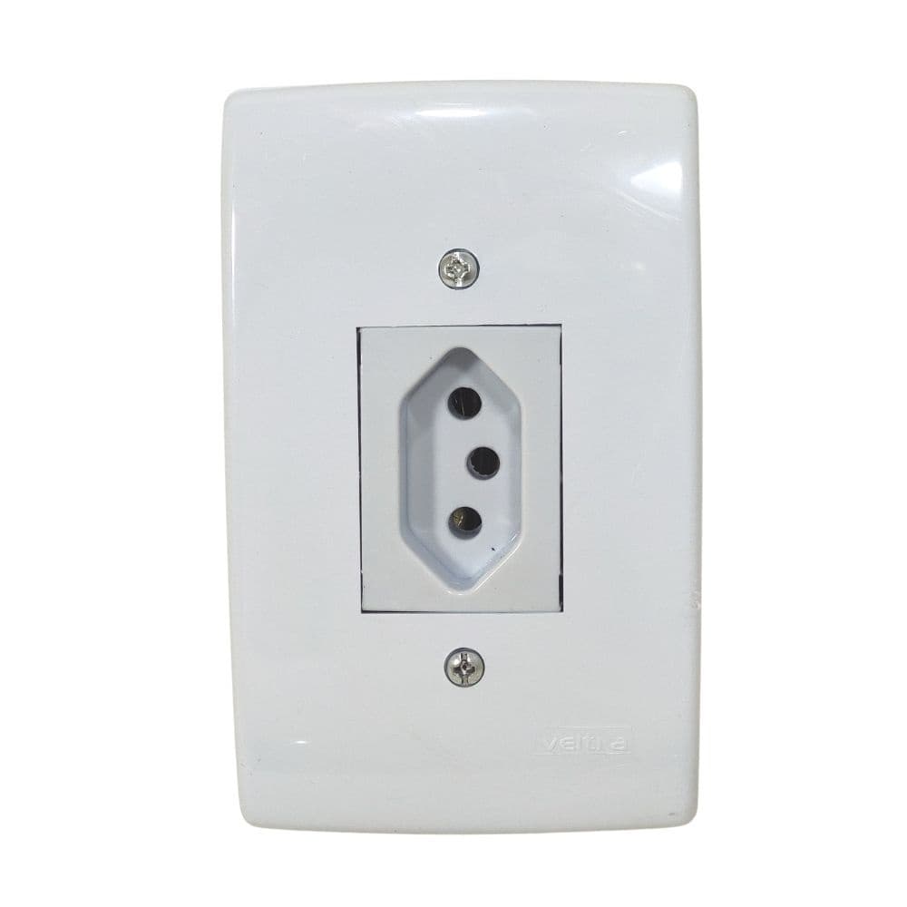 Tomada 20A com Placa 2x4 Veltra
