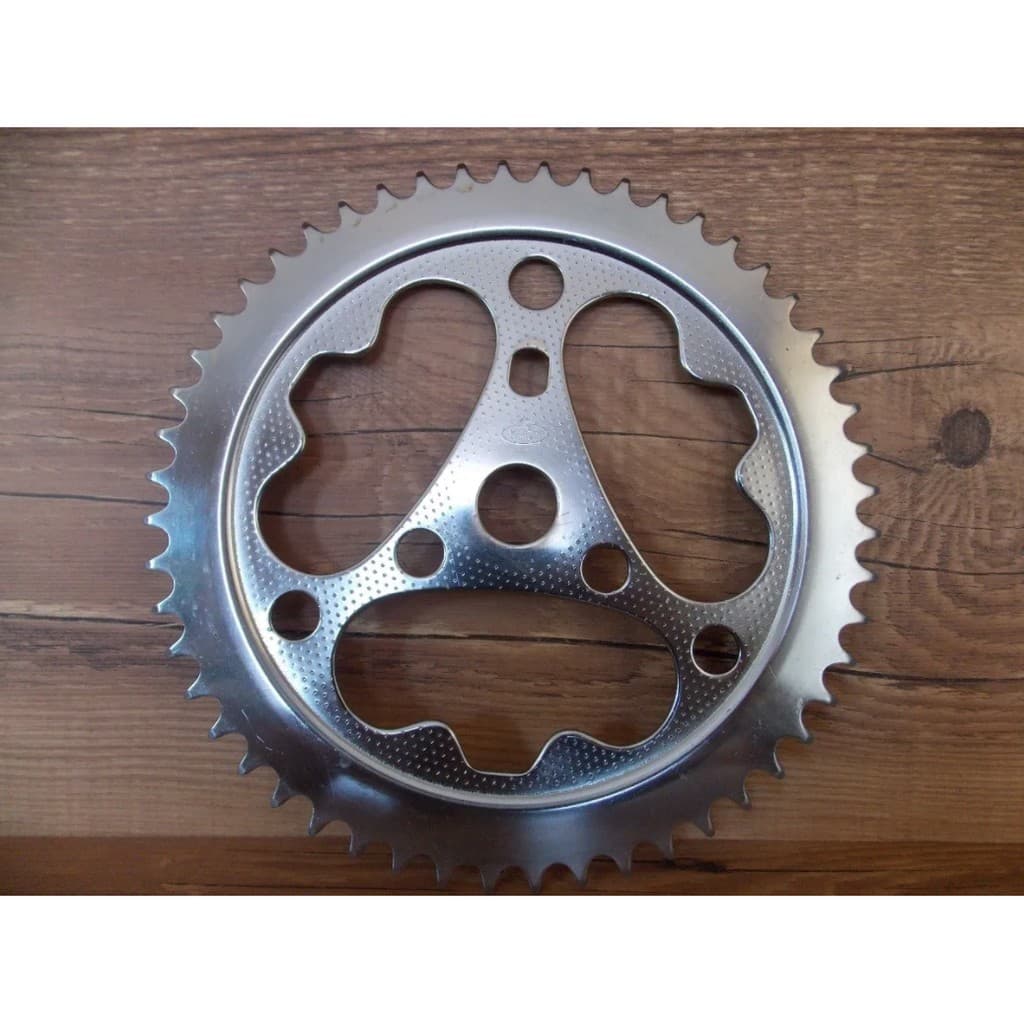 Coroa engrenagem original antiga para bicicleta monark monareta 52 dentes / CROMADA - novo de estoque antigo