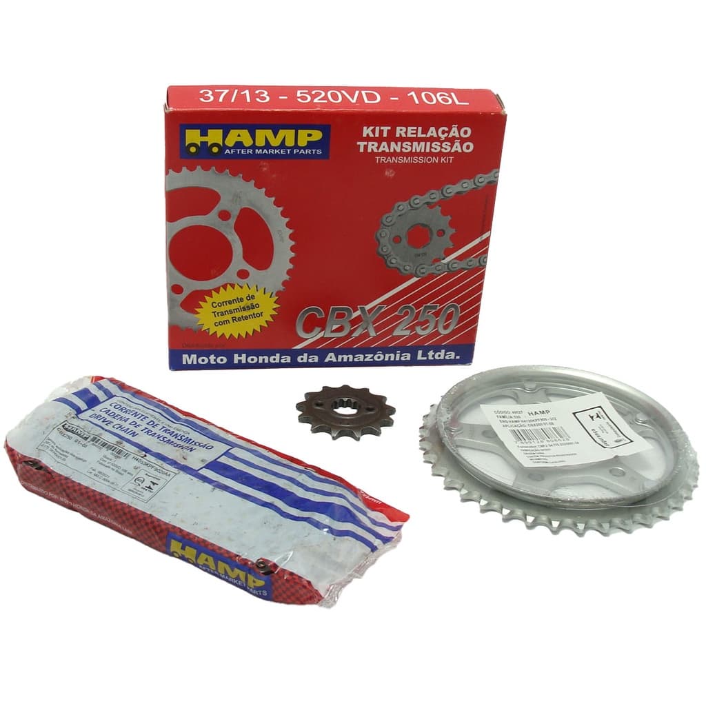 Kit Corrente Transmissão Cbx250 Twister Com Retentor