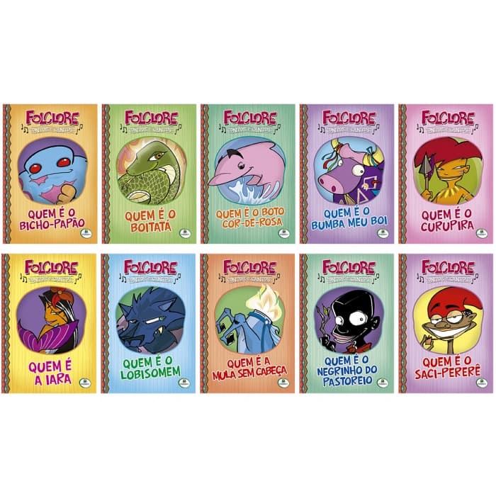 Livro Folclore Em Contos E Cantos - Brasileitura com 10livros