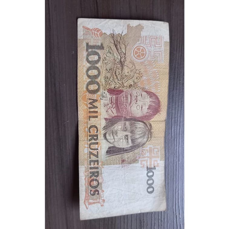 Cédula Nota Antiga 1000 (Mil) Cruzeiros Cândido Rondon