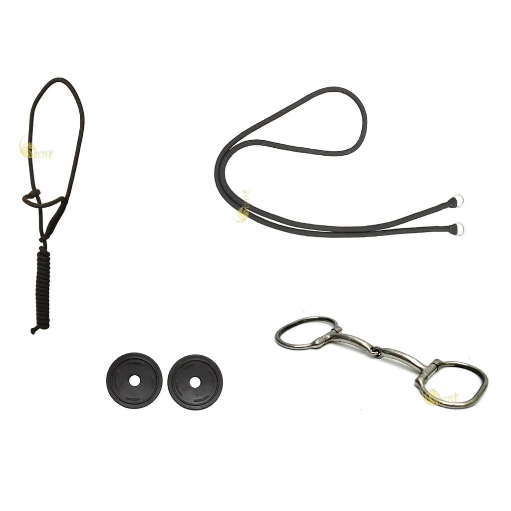 Bridão D Inox + Protetor + Cabresto de Regulagem + Rédea