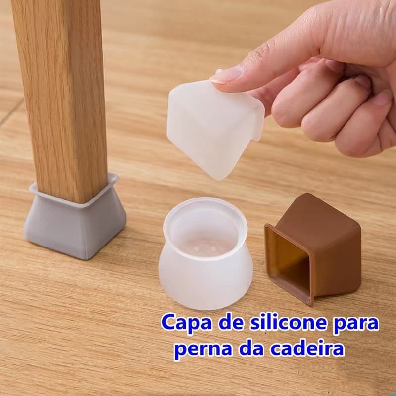Silicone Tampa Do Pé Da Cadeira Mudo Silicone Engrossado Mesa Mobiliário Pé Tampa