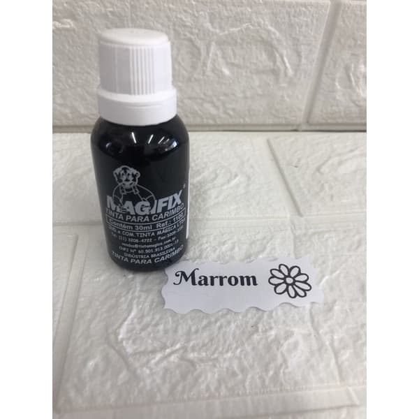 Tinta Colorida Para Carimbos Na Cor Marrom