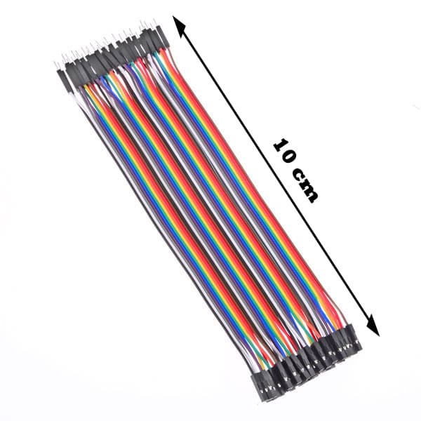 Cabo Wire Jumper 10cm 40 Fio Macho-fêmea Protoboard Arduino