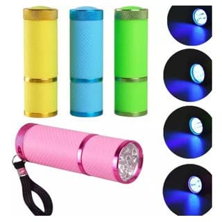 Mini Lanterna Portátil Led Ultra Violeta Seca Unha Uv Silicone