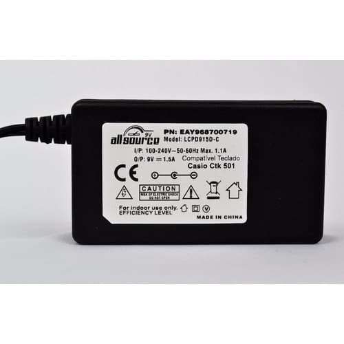 Fonte Compatível Com  Teclado  9v 1a Linha Ctk
