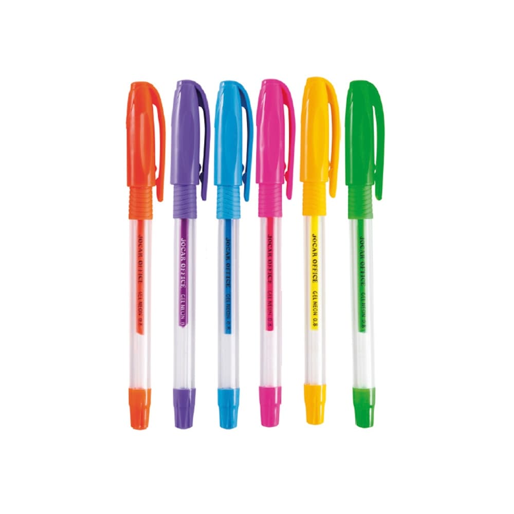 Caneta Gel Neon JOCAR OFFICE  1.0mm un