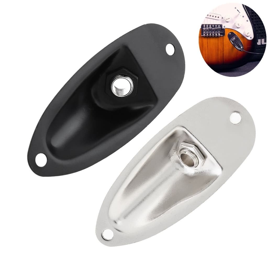 Captador De Guitarra Elétrica Estilo Barco Saída Jack Placa Soquete Para FD Strat