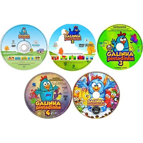 Galinha Pintadinha 5 Dvds - DVD Galinha Pintadinha- Desenho Galinha Pintadinha- Pronta Entrega
