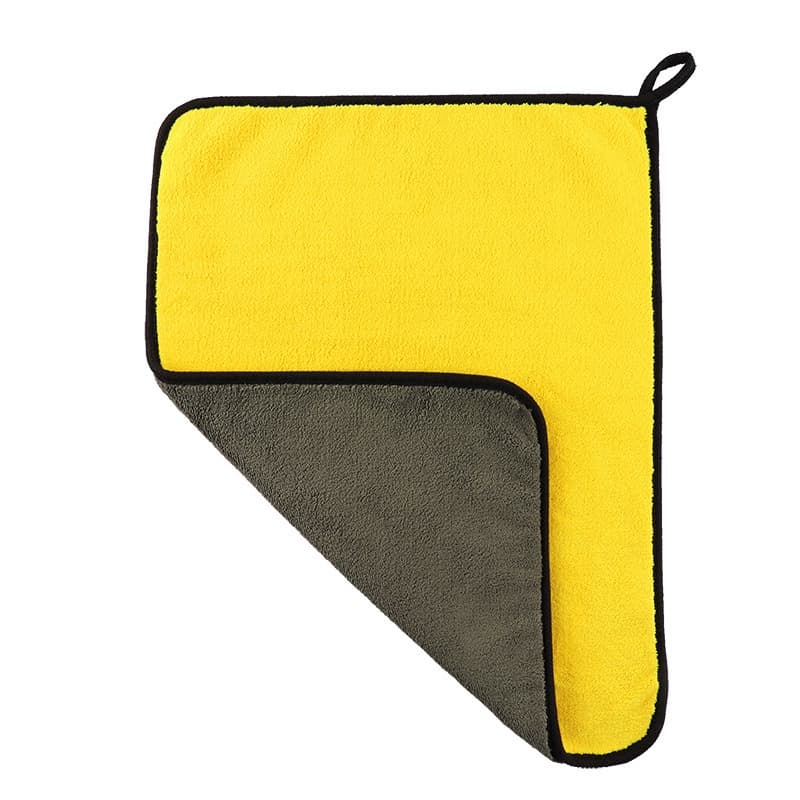 RONXMOR 1 Peça 30 * 40 Cm Toalha De Pano Absorvente De Mastro Lavagem De Carro Espessada Super Para Limpeza Lã Coral