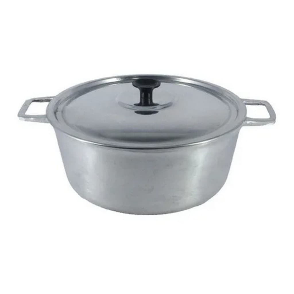 Panela Número 18 cm  Alumínio Batido C/ Tampa 1,6 Litros alça de ferro ou madeira utensílios domésticos