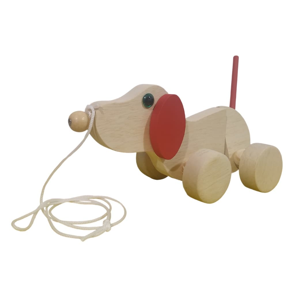 Brinquedo de Madeira com Movimento Cachorro Articulado