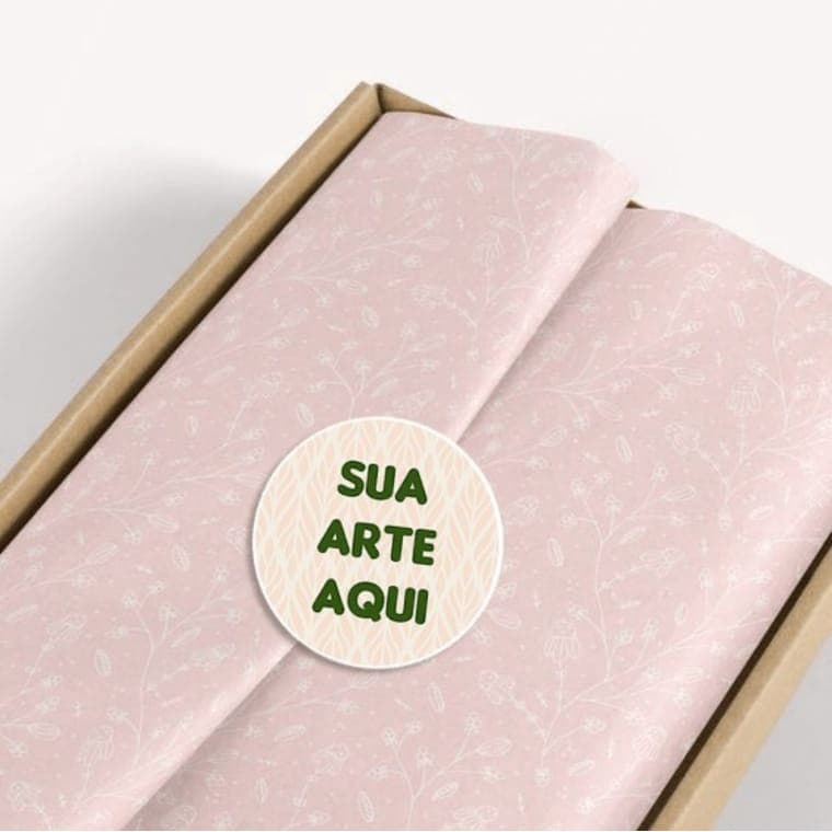 48 adesivos personalizados com sua arte 4 cm de diâmetro