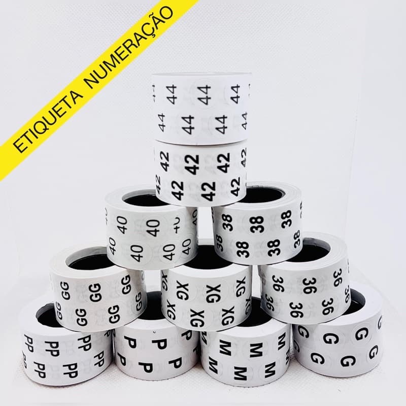 Etiqueta bolinha tamanho 12x12mm ( kit 5.000 unidades) 5 rolo com 1.000