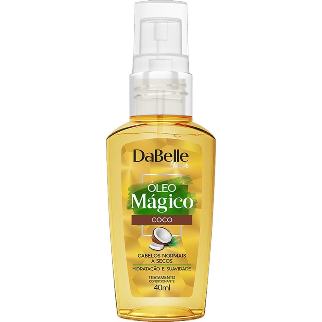 Óleo Mágico Capilar DaBelle Vegano Coco 40ml