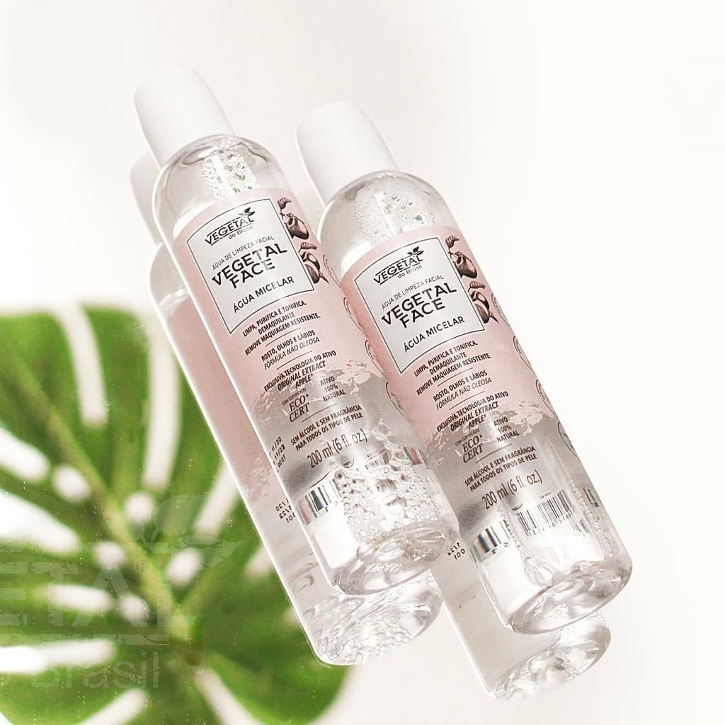 Água Micelar - Formulada Com Água De Maçã - Vegetal do Brasil