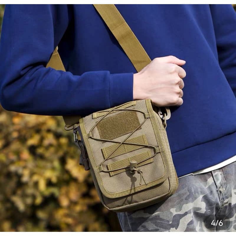 Bolsa tatica de ombro transversal  militar