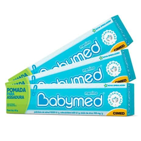 Pomada De Assaduras Kit Com 3 Bisnagas De 45g Cada Azul - Babymed