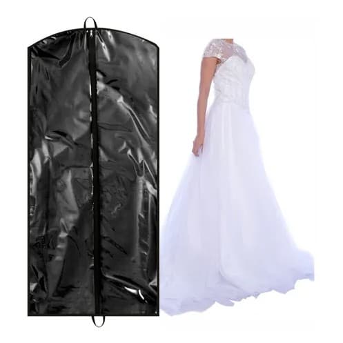 Capa Para Vestido De Noiva Volumosos - Frente Transparente