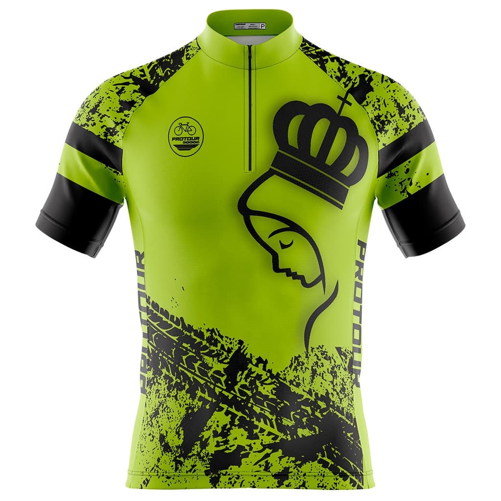 Camisa Ciclismo Camiseta Ciclista Masculina Mountain bike Pro Tour Romaria Verde dry fit UV50+
