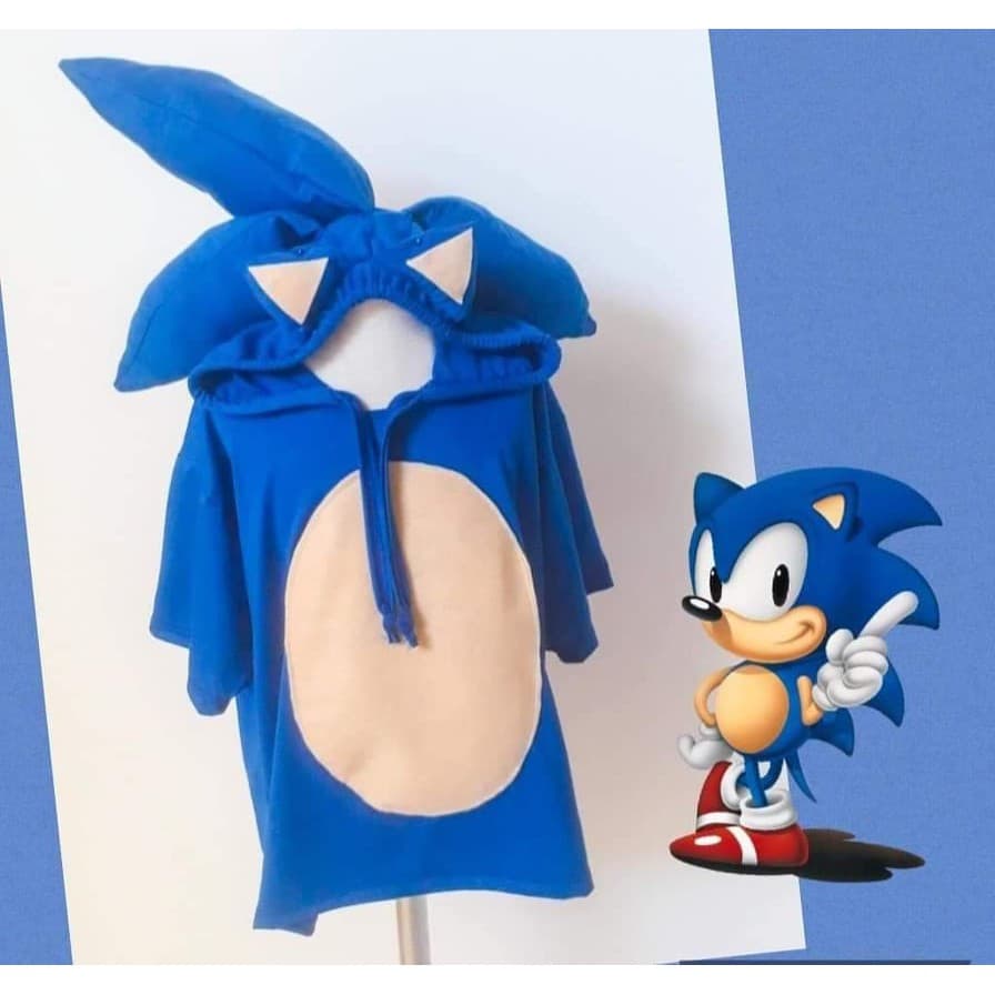 Sonic Camiseta Infantil Fantasia Sonic