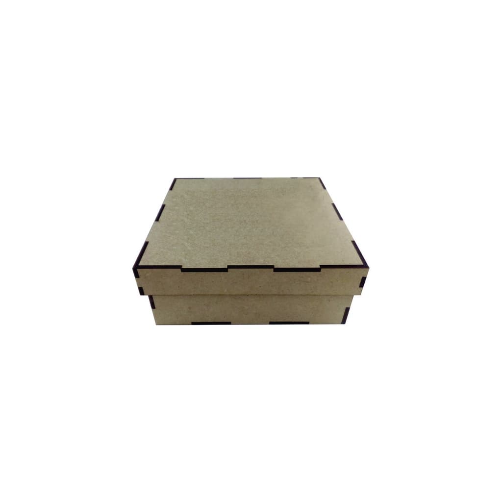 Caixa 15X15X5cm Desmontada MDF Cru