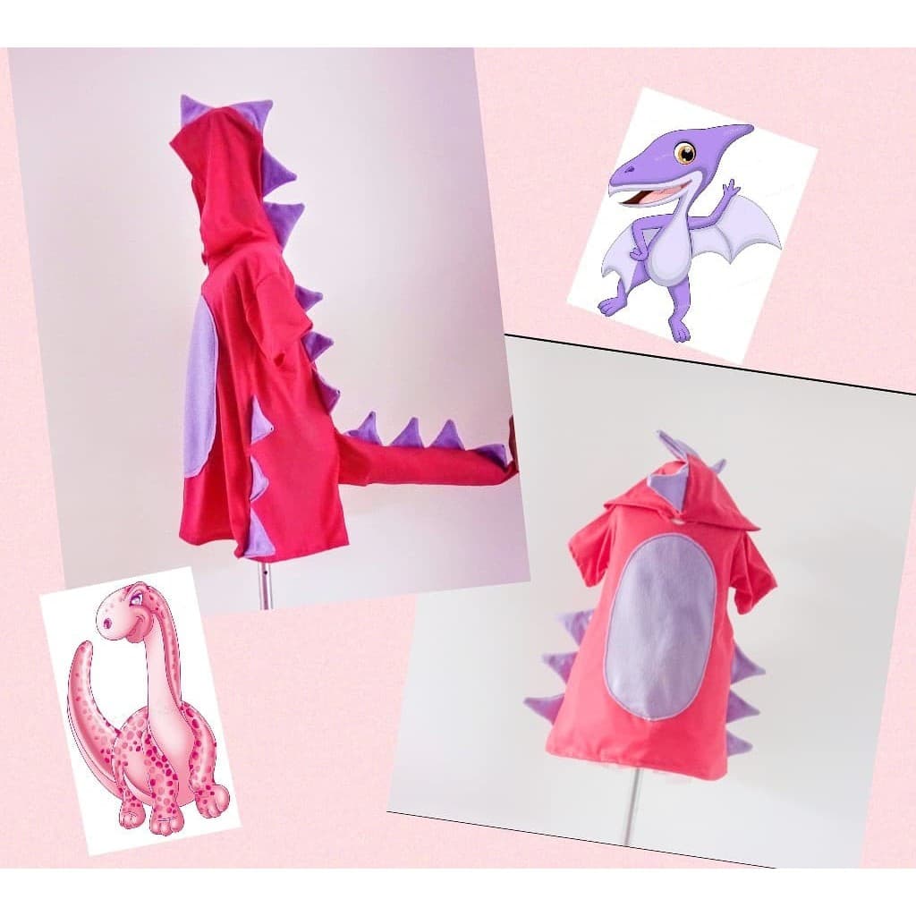 Fantasia Dinossauro Menina (vestido Dino Pink)