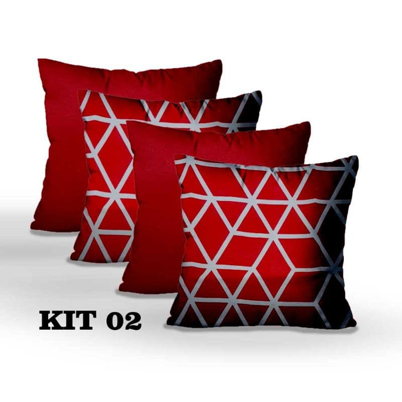 Kit Capas De Almofadas Decorativas Sofá Sala ou Quarto 45x45cm