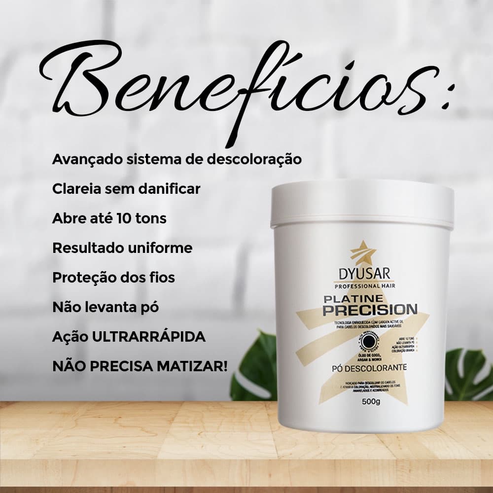 Pó Descolorante DYUSAR Platine Precision Blue 500g