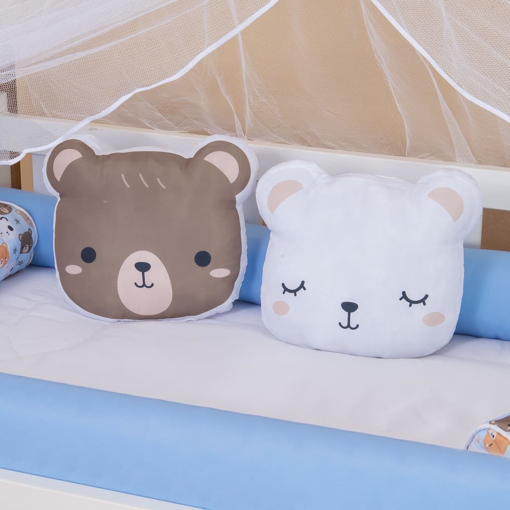 Kit 2 Almofadas Para Decoração Quarto Infantil Pop Ursinhos
