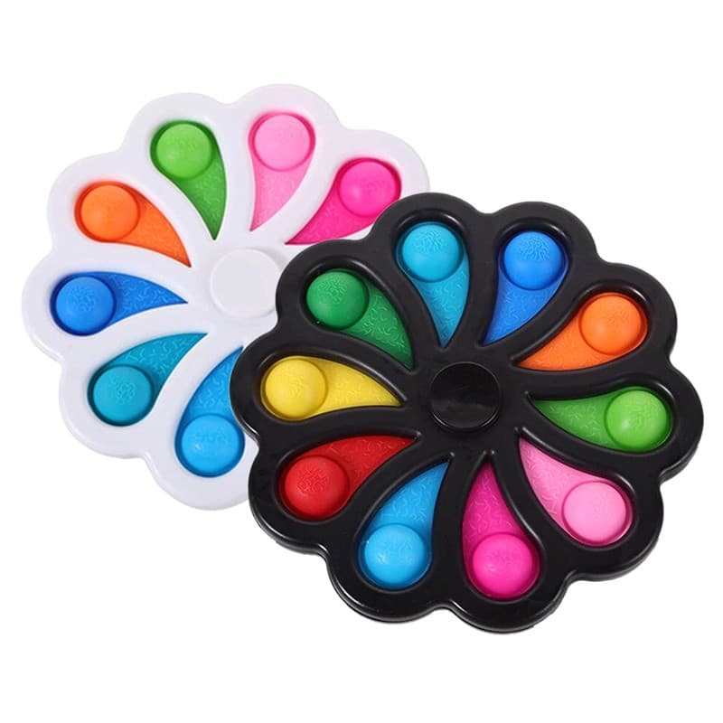 Ready Stock Push Simples Dimple Popit Fidget Toys Plus 5 Lados Finger Play Game Anti Stress Spinner Colorido Pop It