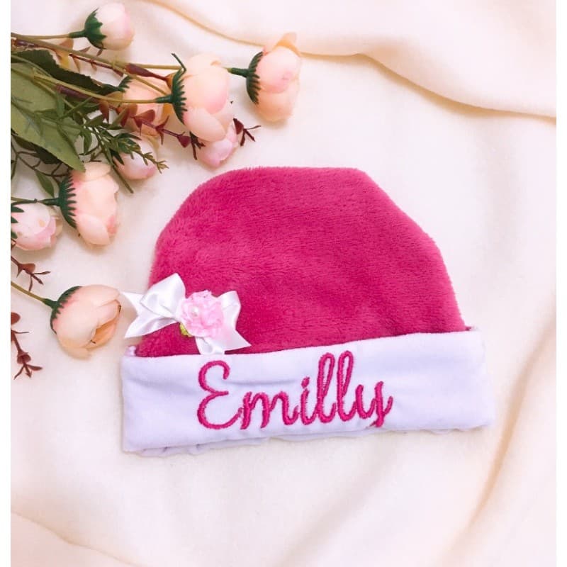 Touca personalizada com nome para bebê/criança