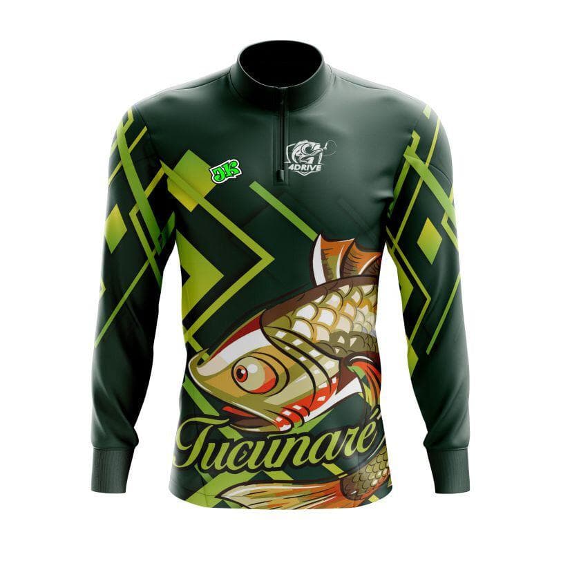 CAMISETA DE PESCA MANGA LONGA MASCULINO PREMIUM VERDE #3