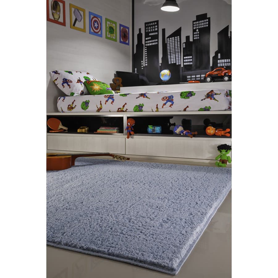 Tapete Retangular 1,50x2,00 Pelo Curto Macio 100% Antiderrapante Sala Quarto Escritorio Loja
