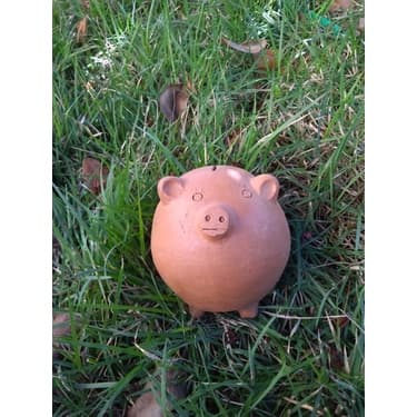 Porquinho Cofrinho De Barro Para Dinheiro Moedas Artesanal