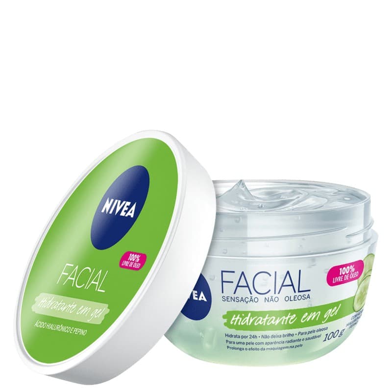 NIVEA Facial Hidratante em Gel com Ácido Hialurônico e Pepino 100g