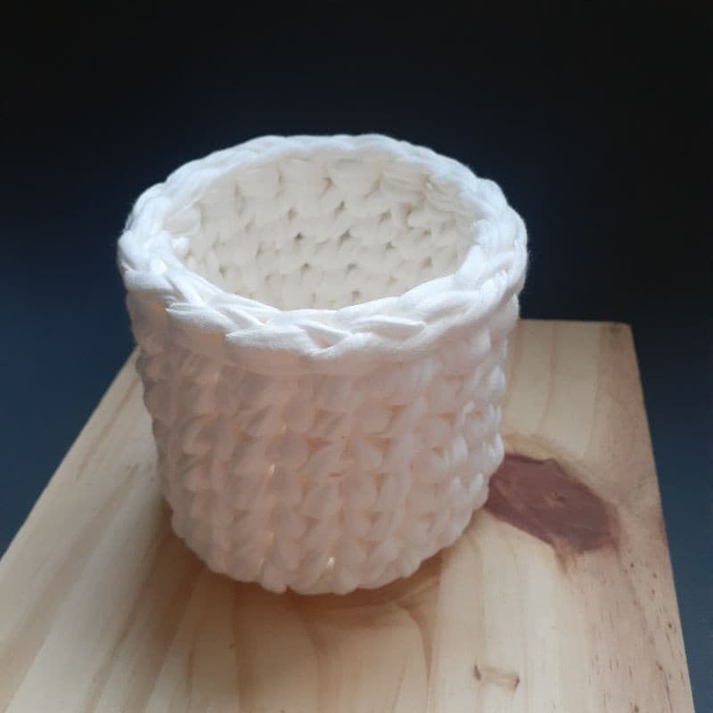 Cachepot Crochê Cesto Porta Treco