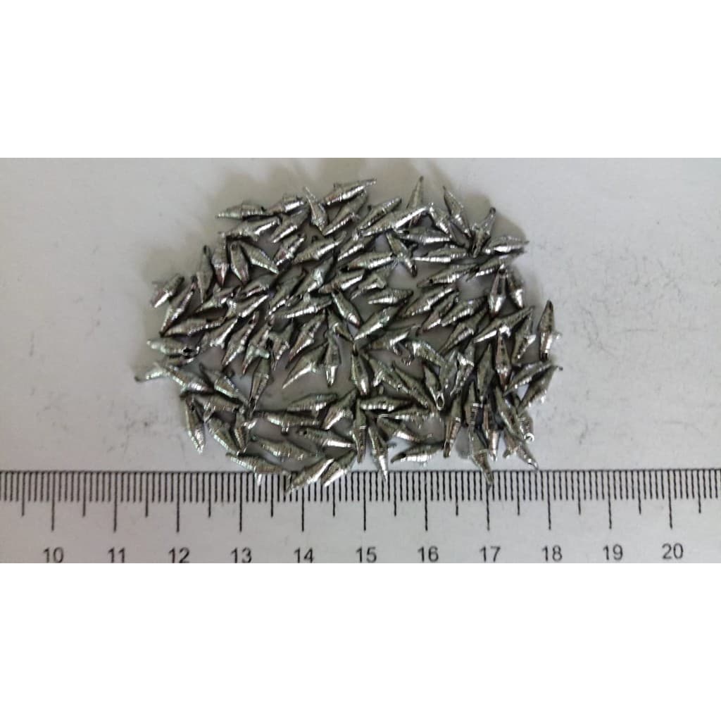 Kit De Pesca Lambari Tilápia Piaba : Chumbadas ARROZ (opções 0,3GR 0,6GR 1GR 2,5GR) 100 unidades - P/ PESCA DE LAMBARI