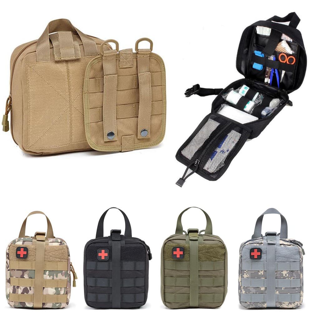 Kit De Primeiros Socorros Bolsa Sobrevivência Molle Rip Away EMT IFAK