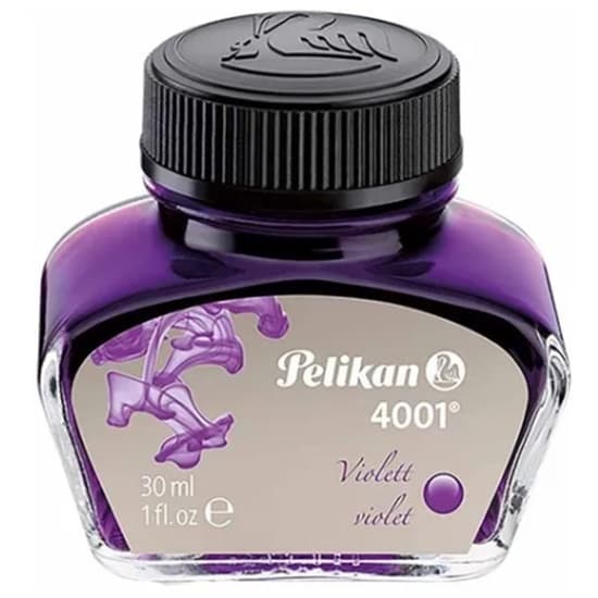 Tinta Para Caneta Tinteiro Pelikan 4001 Cor Violeta Roxo 30ml