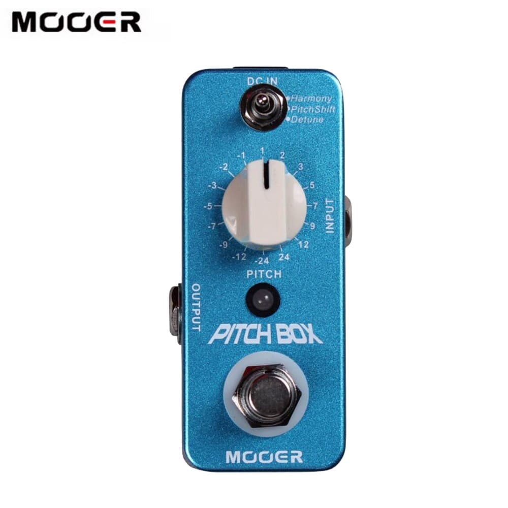 [Em Estoque] MOOER Pitch Box Pedal De Efeito Compacto Harmony Shift Detune 3 Modo De Efeitos True Bypass