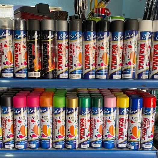 Tinta Spray Colore 400ml Várias Cores Tinta spray Preto Tinta Spray Alta Temperatura