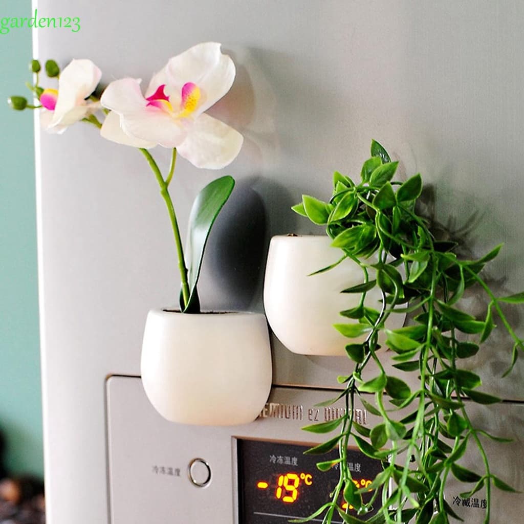 Imã Cacto Vaso Planta Artificial Decoração Cozinha Vaso Falso Flor Artificial Planta Bonsai Vasos De Geladeira Suculenta Ímãs Mensagem Adesivo