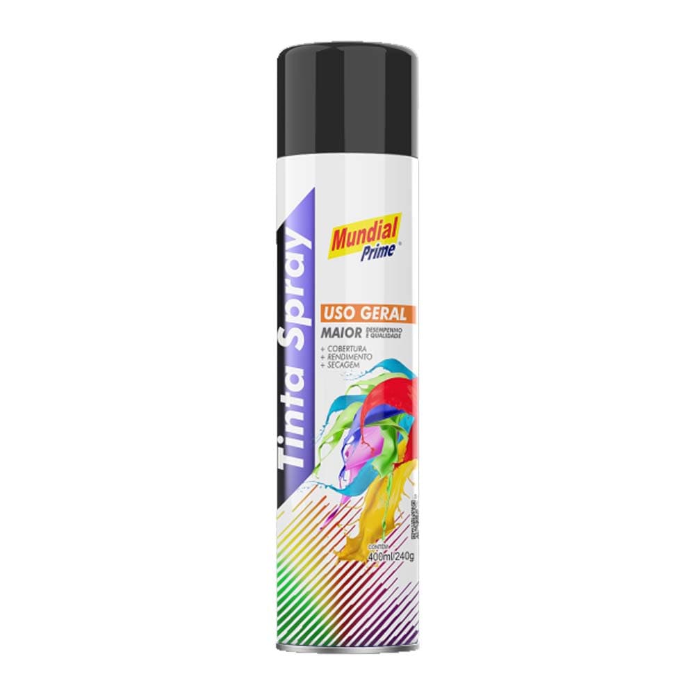 Tinta Spray Mundial Prime para uso geral Varias Cores 400 ml