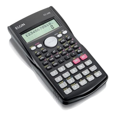 Calculadora Científica 240 Funções Com Capa Protetora Elgin