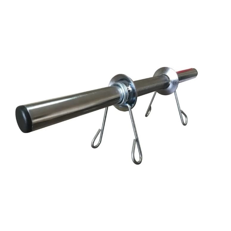 Barra 40cm Oca Cromada Para Musculação Halteres + Brinde - FITNESS PRADO